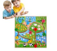 Labirinto di Colori e Numeri, Labirinto di Colori - Tabella di Labirinto di Apprendimento Corrispondenza dei Colori in Legno - Giocattoli per abilità motorie fini, attività di apprendimento per