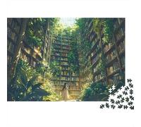 Labirinto di Libri nella Foresta Puzzle 1000 Pezzi per Adulti Gioco di Relax 38x26cm/1000pcs
