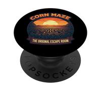 Labirinto di mais L'originale Escape Room Divertente Agricoltore Proprietario Amante PopSockets PopGrip Adesivo