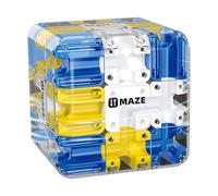 Labirinto Di Marmo Puzzle Cubo Labirinto 3D, Grande Gioco Labirinto Con La Palla Con Sfida A 6 Lati, Rompicapo Educativo For Bambini E Adulti, Gioco Di Focus Educativo(Blue)