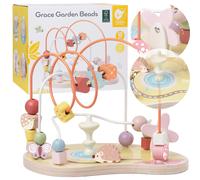 Labirinto di perline in legno CLASSIC WORLD GRACE GARDEN BEADS 18 mesi+