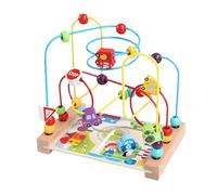 Labirinto di perline per montagne russe - Maze Toys per bambini | Toddler Sensory Learning Toy, Play in legno con perle colorate, labirinto educativo per ragazzi e ragazze di età compresa tra 1 e 3 an