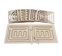 Labirinto Giocattolo In Legno - Scheda Educativa Per L'addestramento Al Controllo Manuale Per Lo Sviluppo Del Cervello, Il Gioco Interattivo Di Destrezza Migliora La Concentrazione E La Coordinazione