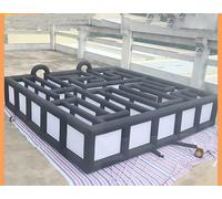 Labirinto gonfiabile interattivo portatile interattivo Haunt House10mx10m labirinto gonfiabile dell'arena del labirinto per Halloween (33ft x 33ft con il ventilatore)