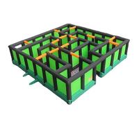 Labirinto gonfiabile per Halloween - Corso di avventura infestata, divertente gioco di sport per eventi all'aperto, coinvolgente attività di puzzle