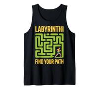 Labirinto Labirinto Runner Motivational Design - Trova Il Tuo Percorso Canotta