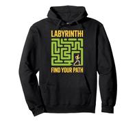 Labirinto Labirinto Runner Motivational Design - Trova Il Tuo Percorso Felpa con Cappuccio