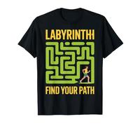 Labirinto Labirinto Runner Motivational Design - Trova Il Tuo Percorso Maglietta