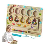 Labirinto magnetico colorato e conteggio, bordo magnetico labirinto, Gioco di conteggio colori del legno, Prescolare pensiero logico strategia Attività di apprendimento Bambini piccoli Abilità