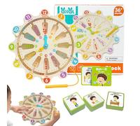 Labirinto Magnetico Colore - Gioco di Puzzle Orologio Magnetico in Legno,Giocattolo educativo a abilità abilità fine per 3 anni e più - Gioco sensoriale per ragazzi e ragazze