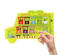 Labirinto Magnetico Colori e Numeri,Tabella di Conteggio e Associazione Puzzle - Gioco Educativo Interattivo per Sviluppare abilità Matematiche Fine 2-6 Anni