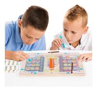 labirinto magnetico con colori e conteggio, gioco educativo in legno, giocattolo di riconoscimento delle forme, per bambini, casa, viaggi, aula, sala giochi, scuola, serate in famiglia