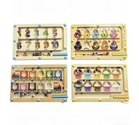 Labirinto magnetico con colori e numeri, puzzle di apprendimento Montessori per contare e abbinare, gioco di labirinto magnetico in legno a tema dinosauro, giocattolo da viaggio per sviluppare le abil