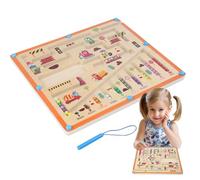 Labirinto magnetico di Colori e Numeri - Costruzione leggera, Liscia, Manipolazione Facile, Layout Difficile | per migliorare la risoluzione dei problemi, Coordinamento occhio-mano