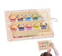 Labirinto Magnetico di Colori e Numeri, Giocattolo educativo per Bambini a Partire 3 Anni in su, Tavolo da Puzzle educativo per Il conteggio e Il bilanciamento dei Colori, Sviluppo delle capacità