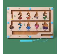 Labirinto Magnetico Giocattoli Montessori,Smistamento dei Colori Labirinto in Legno Giocattoli Educativi Colori Numeri Magnetica Giocattolo per 2 3 4 5 Anni Ragazzi Ragazze Bambini 2-5 anni Regali