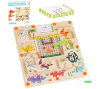 Labirinto Magnetico, Gioco di Smistamento e Abbinamento Colori e Numeri - Regali Educativi per Bambini 3-6 Anni