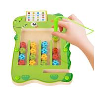 Labirinto magnetico in legno, giocattolo di labirinto magnetico, Bacheca per l'attività del labirinto corrispondente a colori, Giocattoli di apprendimento educativo per bambini, ambientale per le comp