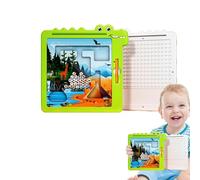 Labirinto magnetico, labirinto abbinato, gioco di puzzle per abilità motorie fini, strumento di apprendimento facile da viaggio, migliora le capacità motorie per l'apprendimento