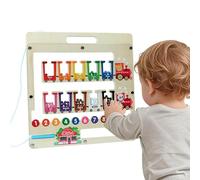 Labirinto Magnetico per Bambini | Gioco educativo con numeri - Puzzle di abbinamento colori | per Attività in silo, Viaggio, Aereo, Gite
