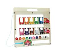 Labirinto Magnetico per Colorare - Gioco Educativo Numeri | Tavola per Abbinamento Colori e Conteggio - Gioco compatto e portatile per aula prescolare, viaggio in aereo o in auto