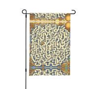 Labirinto mappa del tesoro bandiere esterne stampate adatte per prati da giardino, cassette postali, decorazioni per portico