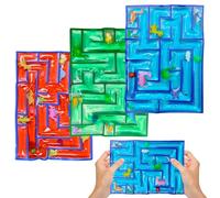 Labirinto Sensoriale, 3 Pcs Labirinto Gioco Sensoriale Gel Giocattoli, Antistress Bambini Giochi Sensoriali Autismo, Fidget Toys Squishy per Bambini Autistici ADHD Calmante In caso di Stress e Ansia