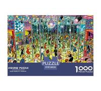 Labirinto specchi affollato Puzzle in Legno Impermeabile DIY Puzzles Da 1000 Pezzi Per Adulti Colorati Giochi Educativi