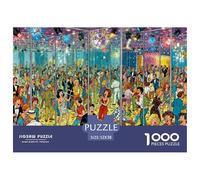 Labirinto specchi affollato Puzzle in Legno Impermeabile Puzzles Da 1000 Pezzi Per Adulti Colorati Giochi Educativi