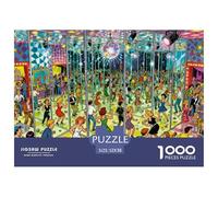 Labirinto specchi affollato Puzzle in Legno Impermeabile Puzzles Da 1000 Pezzi Regali Per Adulti Colorati Per Decorazioni Domestiche
