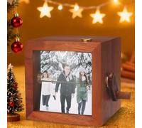 L'abitudine ha personalizzato l'esposizione della scatola leggera del flipbook, album su misura di immagine della manovella con l'incisione, scatola di amore della foto per l'occasione romantica