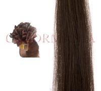 LABOR 25 CIOCCHE EXTENSION CON CHERATINA CAPELLI VERI 100% COLORE 4 CASTANO