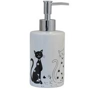 Labor Dispenser Per Sapone In Ceramica Black & White - Serie Cats