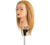 Labor Pro 113 Testina Studio Capelli Veri Lunghezza Media 40cm Biondo Chiaro