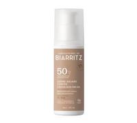 Laboratoires de Biarritz - Crema solare colorata viso - Beige - Certificazione LSF50 Bio - Idrata, opacizzata, per una sana radiazione - 50 ml - Made in France