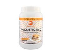 Laboratori Bio Line - Preparato per Pancake ad Alto Contenuto Proteico con Albume d'Uovo, Farina di Avena Senza Glutine (750 gr) Ideale per Colazione Proteica con Pochi Zuccheri (Gusto Cacao)