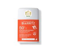 Laboratori di Biarritz - Stick solare invisibile SPF50+ - Viso, Labbra e Zone Sensibili, profumo 100% di origine naturale, formato nomade pratico, 10 g, prodotto in Francia