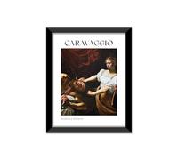 LABORATORIO 102 Quadro Caravaggio Giuditta e Oloferne (30x40 cm) Arte Contemporanea - Stampa Fotografica da Parete con Cornice inclusa - Poster Moderno Pronto da Appendere