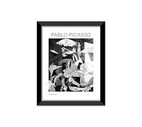 LABORATORIO 102 Quadro Pablo Picasso Particolare Guernica (30x40 cm) Arte Contemporanea - Stampa Fotografica da Parete con Cornice inclusa - Poster Moderno Pronto da Appendere