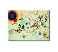 LABORATORIO 102 Quadro su Tela Vasilij Kandinskij Composizione VIII Astrattismo (30x40 cm) - Stampa Artistica da Parete con Telaio Classic 2 cm Legno Abete - Quadro Moderno Pronto da Appendere