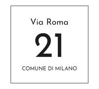 LABORATORIO 102 Targa numero civico personalizzabile, Adatto per Esterno ed Interno, Pannello in Alluminio composito, Trattamento anti-UV resistente alle intemperie (BIANCA)