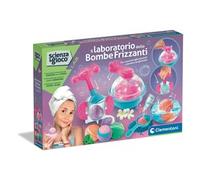 Clementoni Scienza e Gioco - Il Laboratorio delle bombe Frizzanti, Set Creazioni Effervescenti, Colorate e Profumate, Bambine 8+ Anni, Crea Bombe da Bagno Colorate e Profumate, Lingua Italiana, 19437
