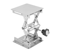 Laboratorio della Piattaforma, Elevatore per Laboratorio Piattaforma Elevatrice Laboratorio 100x100 MM Altezza Gamma 45mm a 158mm Presa per Carrello a Forbice Laboratorio per Laborat