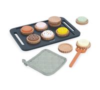 Janod Laboratorio Legno-Kit da Forno-Vassoio per Biscotti con Guanto e spatola-Giocattolo imitativo Accessori da Cucina Ideali per Bambini-da 3 anni-J06643, J06643