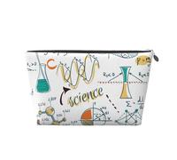 Laboratorio di scienze Educazione Biologia Chimica, Borsa da toilette Borsa per trucco Borsa per cosmetici Borsa da toilette da viaggio portatile