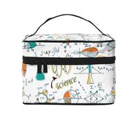 Laboratorio di scienze Educazione Biologia Chimica, Borsa per il trucco Borsa per cosmetici Borsa da toilette da viaggio portatile Astuccio per matite Astuccio da toilette