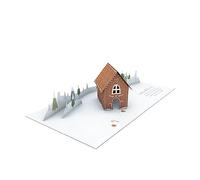 Laboratorio grafico |Biglietto pop-up Pretty | tridimensionale | Natale | Buon Natale