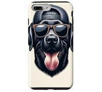 Laboratorio labrador nero con sfumature e cappuccio posteriore Custodia per iPhone 7 Plus/8 Plus