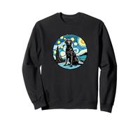 Laboratorio Labrador Retriever Nero - Stile Notte Stellata Van Gogh Felpa