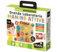 HEADU - Laboratorio Manine Attive Montessori - Con 24 Forme Tattili Degli Animali | Giochi Educativi 1 2 3 Anni, Gioco Montessori, Giochi Tattili Bambini, Regalo Bambino Piccolo, Regalo bambina 2 anni